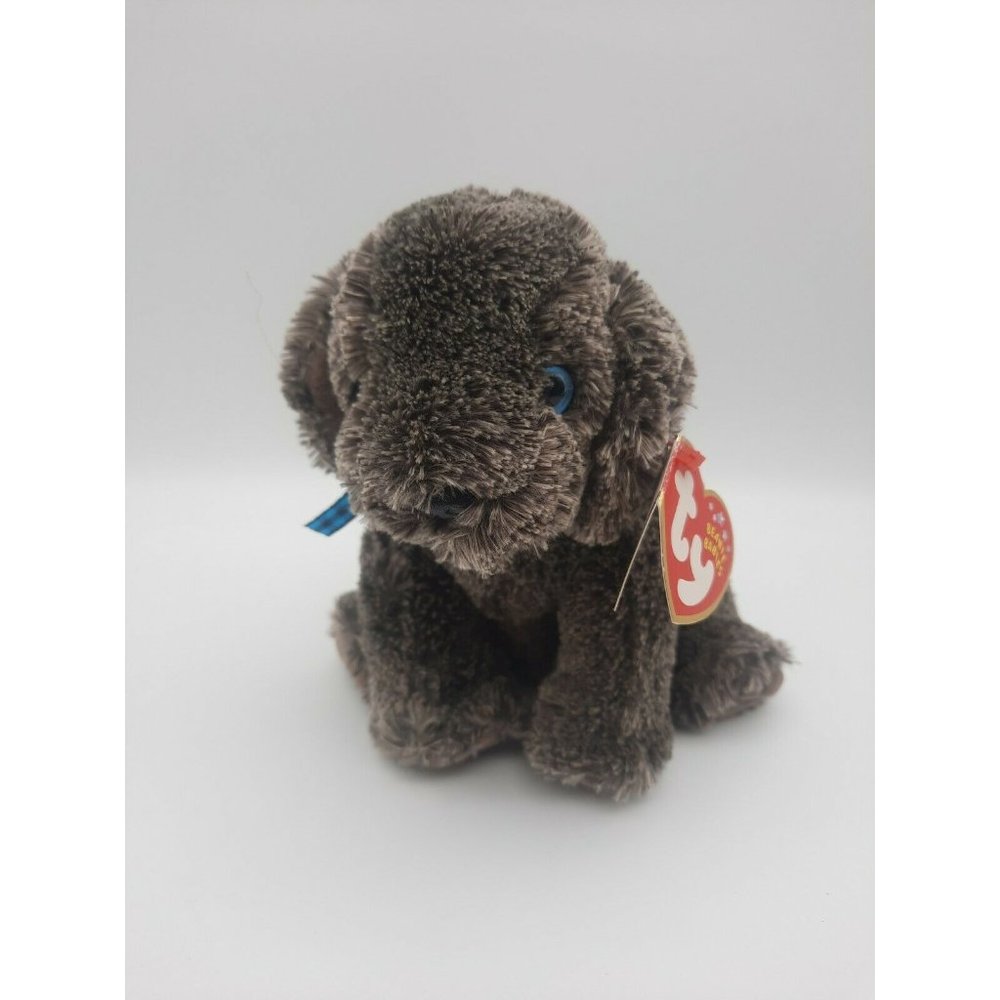 TY Beanie Babies FRISBEE 2001 Weimaraner Puppy Grey Dog 6" Blue Eyes - Picture 4 of 7